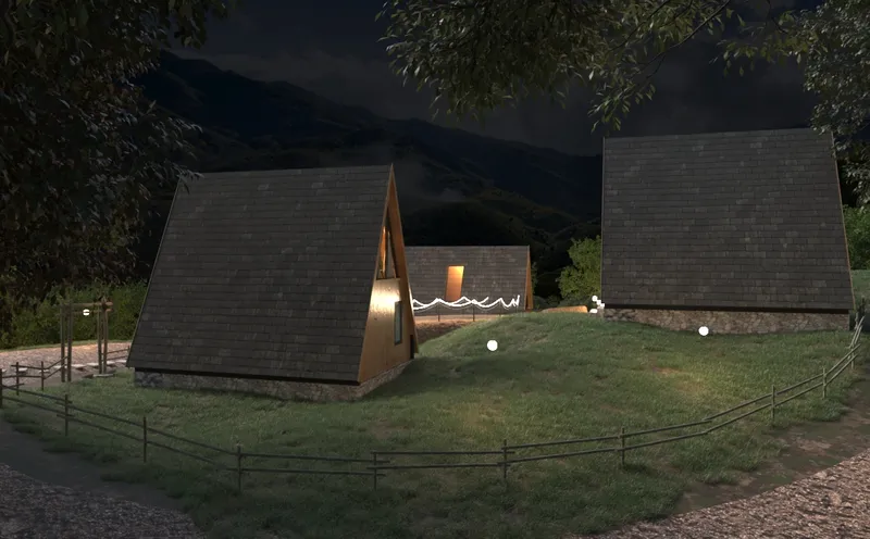 thiết kế homestay, thiết kế bungalow tại Mộc Châu hòa mình vào thiên nhiên